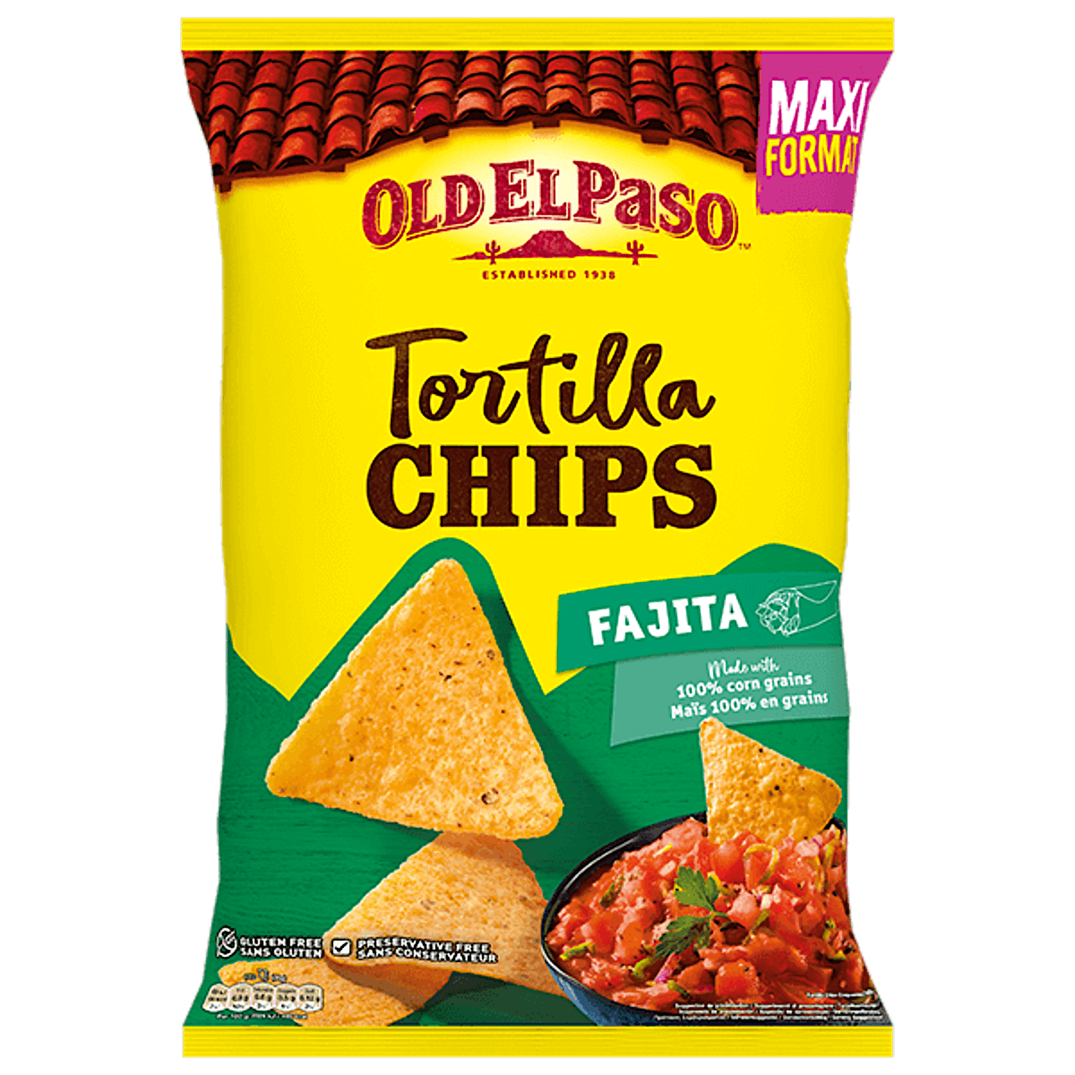 paquet de chips tortilla fajita 300g